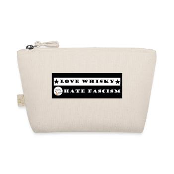 Love Whisky Hate Fascism - Organic Pouch - nature - Front