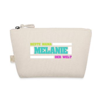 Geschenk für Melanie - Bio-Täschchen - Natur - Vorne