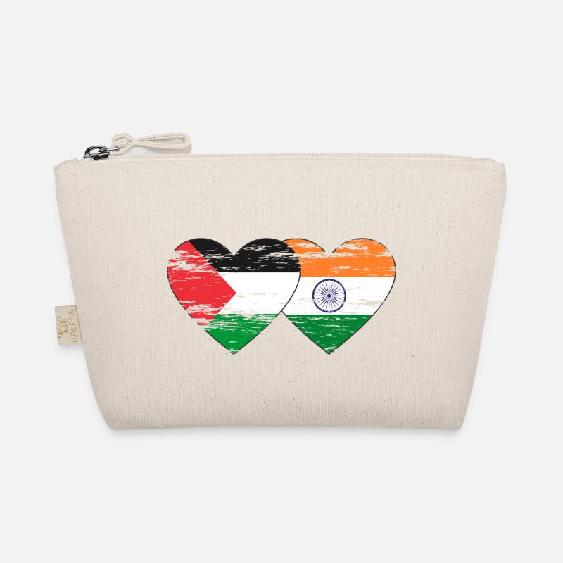 Palestine Inde Drapeau Coeur Utilisé Trousse biologique