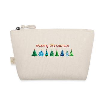 Sapins de Noël à étoiles rouges isolés - Trousse biologique - nature - Devant