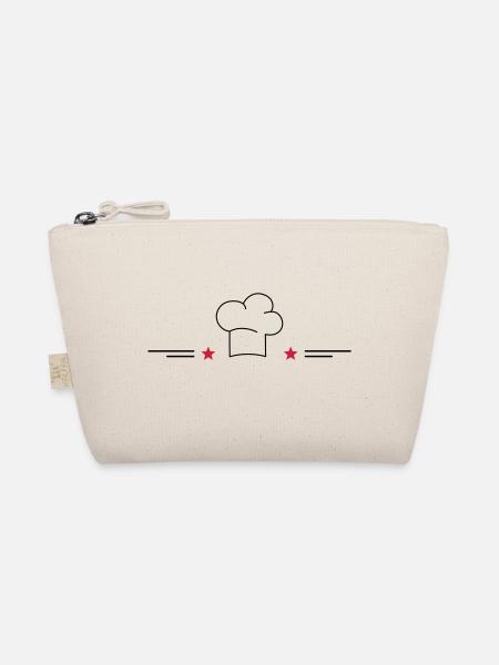 Chef's hat with stars - Organic Pouch - nature - Front