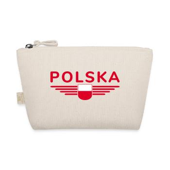 J’aime la Pologne, T-shirt design de style élégance - Trousse biologique - nature - Devant