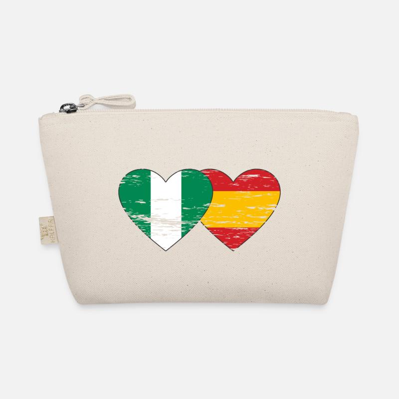 Nigeria Espagne Drapeau Coeur Utilisé Trousse biologique