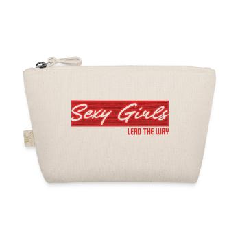 Sexy Girls Lead The Way Empowerment Statement - Organic Pouch - nature - Front