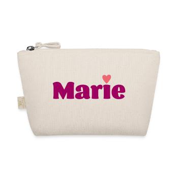Marie mit Herz Geschenk - Bio-Täschchen - Natur - Vorne