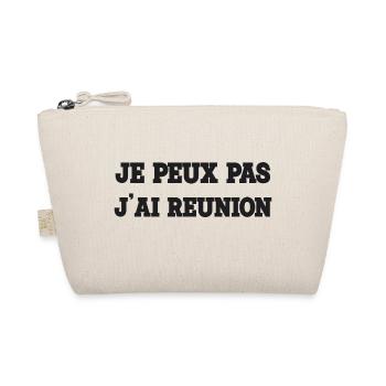 I can't I have a meeting - Organic Pouch - nature - Front
