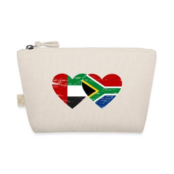 Émirats arabes unis Afrique du Sud Drapeau Coeur - Trousse biologique - nature - Devant
