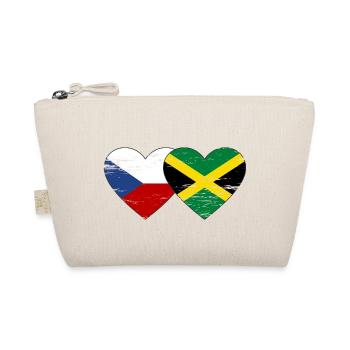 République tchèque Jamaïque Drapeau Coeur utilisé - Trousse biologique - nature - Devant