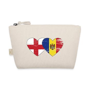 Drapeau de l’Angleterre Moldavie coeur utilisé - Trousse biologique - nature - Devant