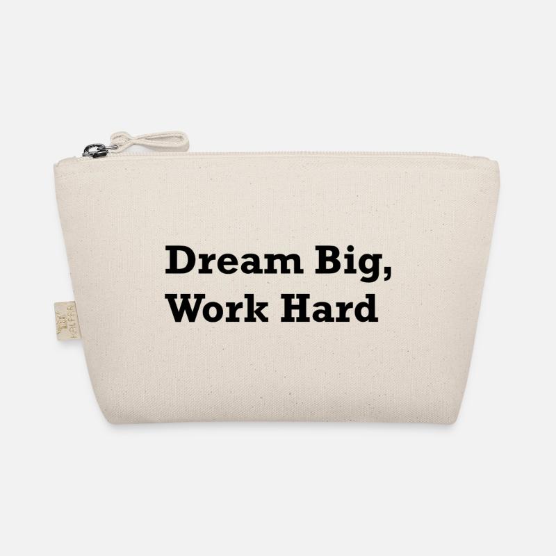Dream Big, Work Hard Bio-Täschchen