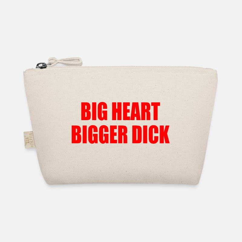big heart bigger dick Organic Pouch