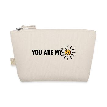 Slogan you are my sunshine - Organic Pouch - nature - Front