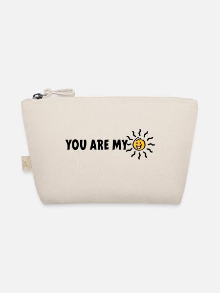 Slogan tu es mon rayon de soleil - Trousse biologique - nature - Devant
