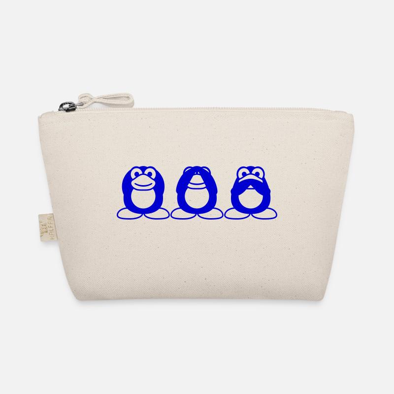 Three wise penguins don't hear anything say team Organic Pouch