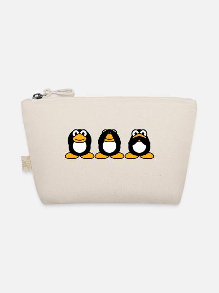 Trois pingouins sages n’entendent rien dire équipe - Trousse biologique - nature - Devant