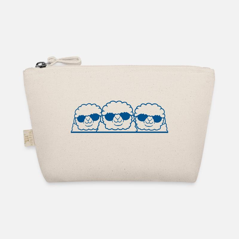 3 DJ Schafe Hinter Zaun Mauer Sonnenbrille Freunde Bio-Täschchen