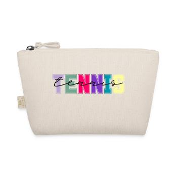 Tennisfarben - Geschenk für Tennisliebhaber - Bio-Täschchen - Natur - Vorne