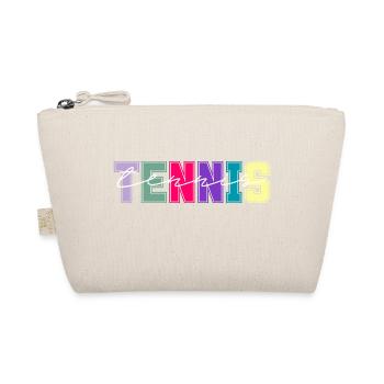 Tennisfarben - Geschenk für Tennisliebhaber - Bio-Täschchen - Natur - Vorne