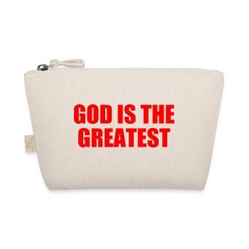 god is the greatest - Bio-Täschchen - Natur - Vorne