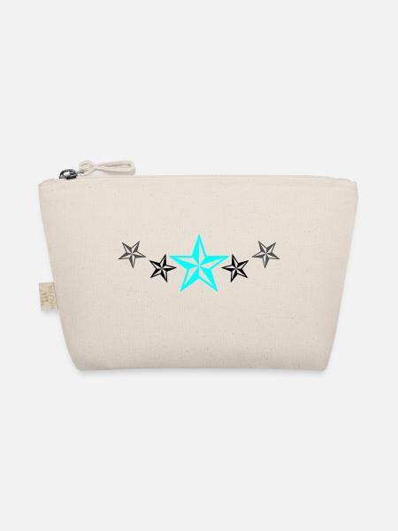 Stars Design - Organic Pouch - nature - Front