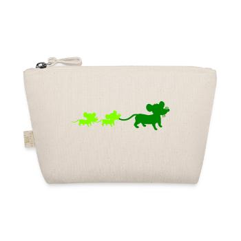 Souris Famille Maman Papa 2 Enfants Maman Silhouette - Trousse biologique - nature - Devant