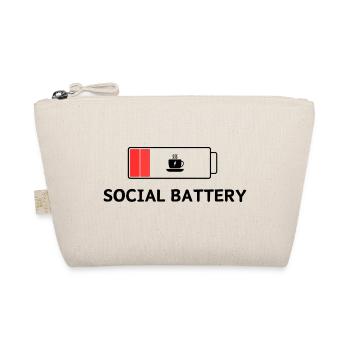 Social Battery - Bio-Täschchen - Natur - Vorne