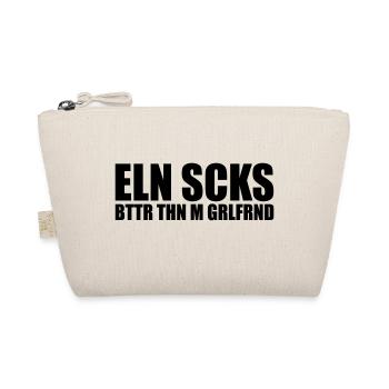 ELN SCKS BTTR THN M GRLFRND - Bio-Täschchen - Natur - Vorne