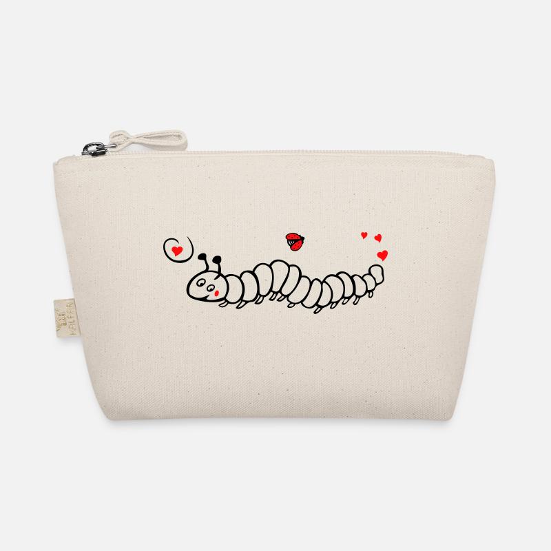 Caterpillar with ladybug spring Organic Pouch