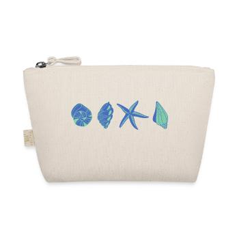 Blue Shells - Sea Animal - Organic Pouch - nature - Front