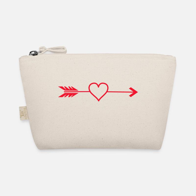 Arrow Heart Organic Pouch