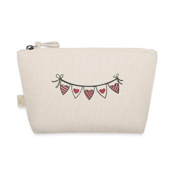 Coeur Guirlande Coeurs - Trousse biologique - nature - Devant