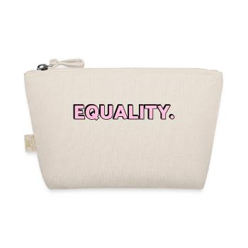 ÉGALITÉ texte rose Mois de la fierté LGBTQ - Trousse biologique - nature - Devant