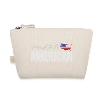 Proud American, I love America - Organic Pouch - nature - Front