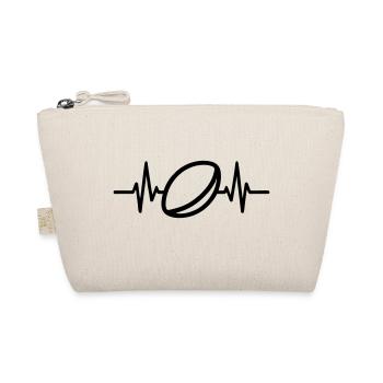 Rugby Heartbeat - Organic Pouch - nature - Front