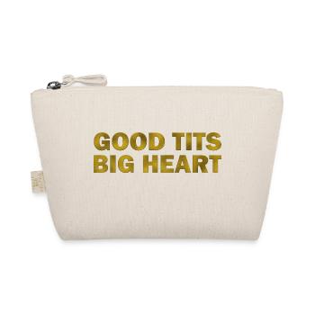 Good Tits Big Heart - Bio-Täschchen - Natur - Vorne