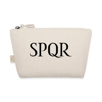 SPQR lettrage vecteur foncé - Trousse biologique - nature - Devant