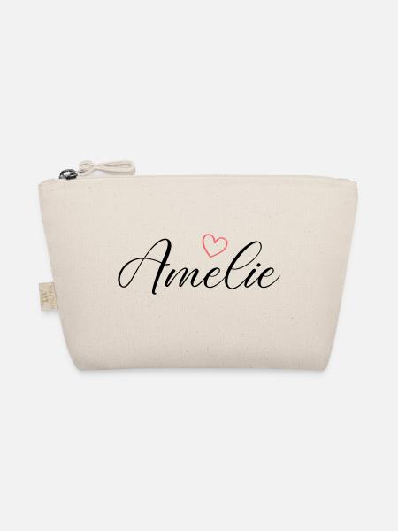 Amelie Name - Bio-Täschchen - Natur - Vorne