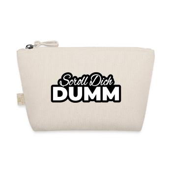 Scroll You Stupid Typo Print - Organic Pouch - nature - Front