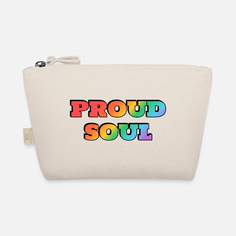Stolze Seele Regenbogen Text Bio-Täschchen