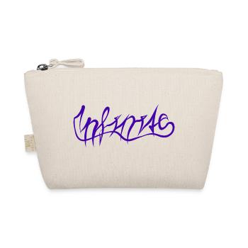 Purple Graffiti Lettering Pattern - Organic Pouch - nature - Front