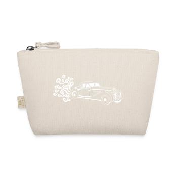 Voiture vintage blanche - Trousse biologique - nature - Devant