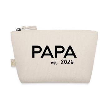 Papa Est. 2026 Père depuis 2026 Futur papa 2026 - Trousse biologique - nature - Devant