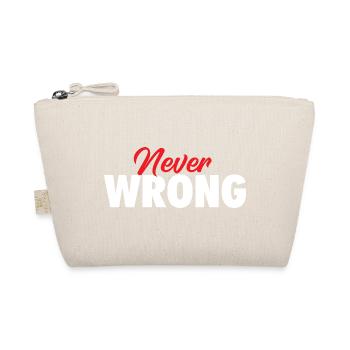 Never Wrong Matching Couples Funny Valentine’s Day - Organic Pouch - nature - Front