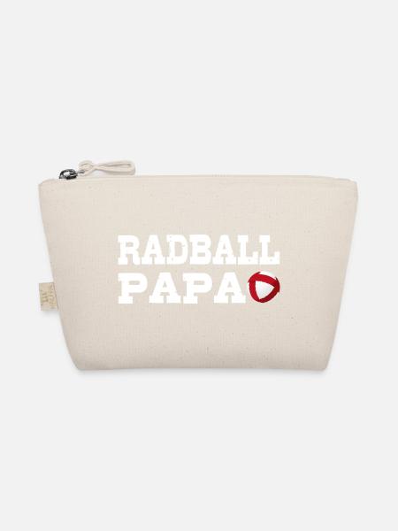 Radball, Radballer, Hallenradsport, Papa - Bio-Täschchen - Natur - Vorne
