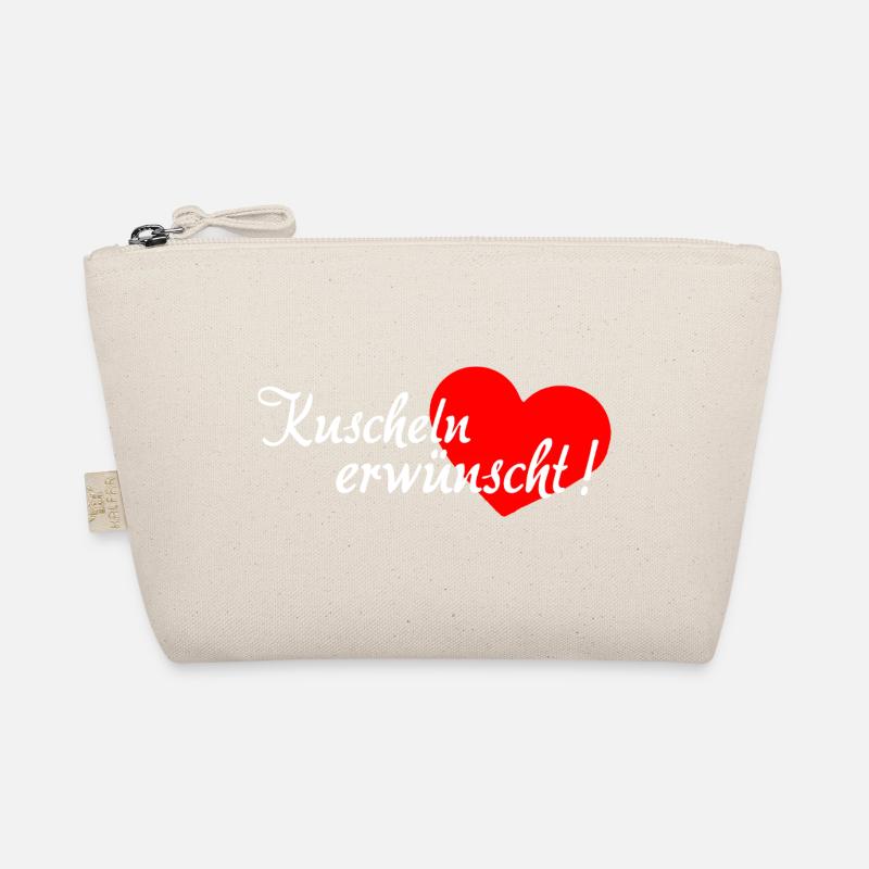 Cuddling Desired - White Red Organic Pouch
