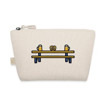 Beer garden table folk festival pretzel beer regulars' table - Organic Pouch - nature - Front