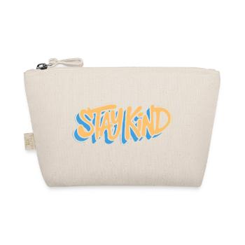 Message typographique Restez gentil - Trousse biologique - nature - Devant