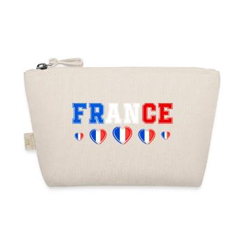 Drapeau France Cadeau Homme Femme France Cadeau - Trousse biologique - nature - Devant