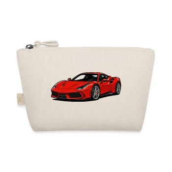 Illustration de voiture de sport rouge - Trousse biologique - nature - Devant