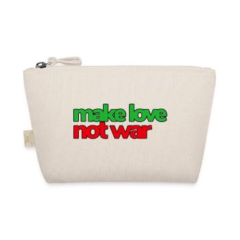 Make Love Not War - Bio-Täschchen - Natur - Vorne